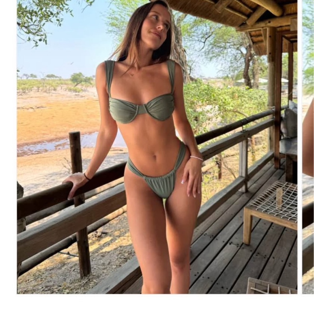 Strawberry Milk Mob Green Underwire Bikini - Picture 1 of 4